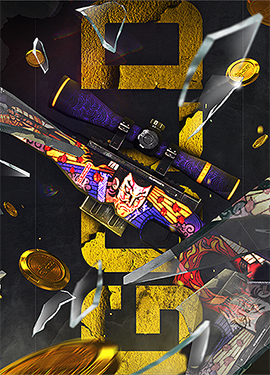 SAMURAI Key-Drop gold case art