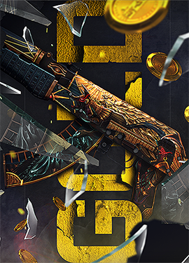 ATUM Key-Drop gold case art