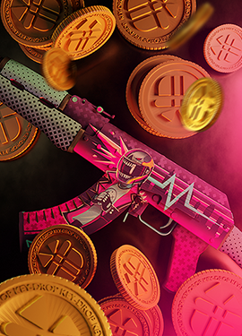 AMETHYST LIGHT Key-Drop gold case art