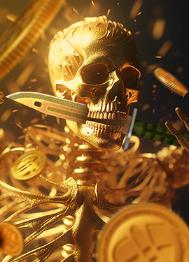 RECON Key-Drop gold case art