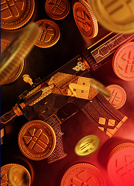 RUBIN RAIN Key-Drop gold case art